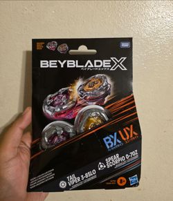 Beyblade x 2 pack NEW! Scorpio Spear 0-70Z Tail Viper 3-85LO