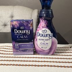 Downy Calm Softener And Dryer Sheets 