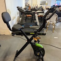 🔥Special Discount 🔥New  Folding Exercise Bike, 4 in 1 Magnetic Stationary Bike, Upright Bike  💰89$ 