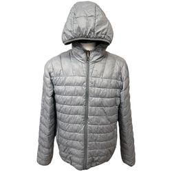 Hawke & Co Performance Packable Ultra Light Full-Zipped Jacket, Gray, Medium