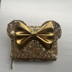 gold loungefly wallet 