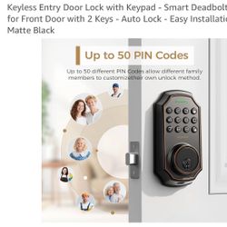 Keyless Entry Door Lock With Keypad Brand New In The Box 
