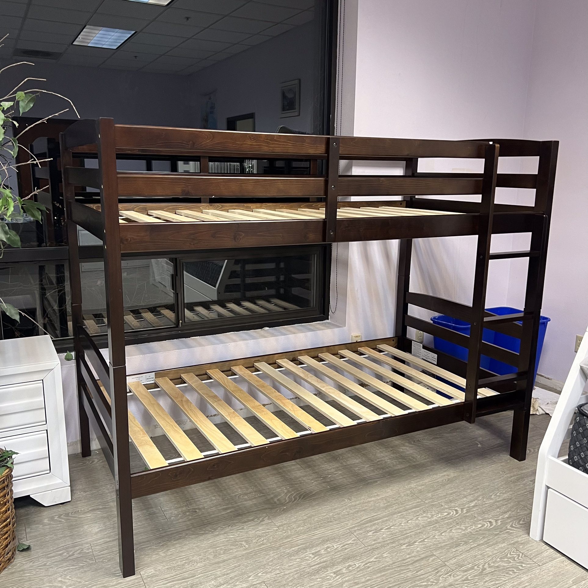Twin Over Twin Solid Pine Bunk Bed