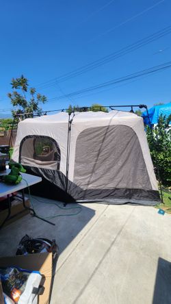 Coleman 6-Person Cabin Camping Tent with Instant Setup, 1 Room, Gra