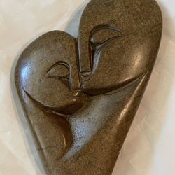 Shona Stone Sculpture Lovers’ Embrace – Hand-Carved African Art
