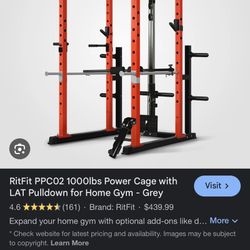 New Home Gym Power Cage Exercise Weights