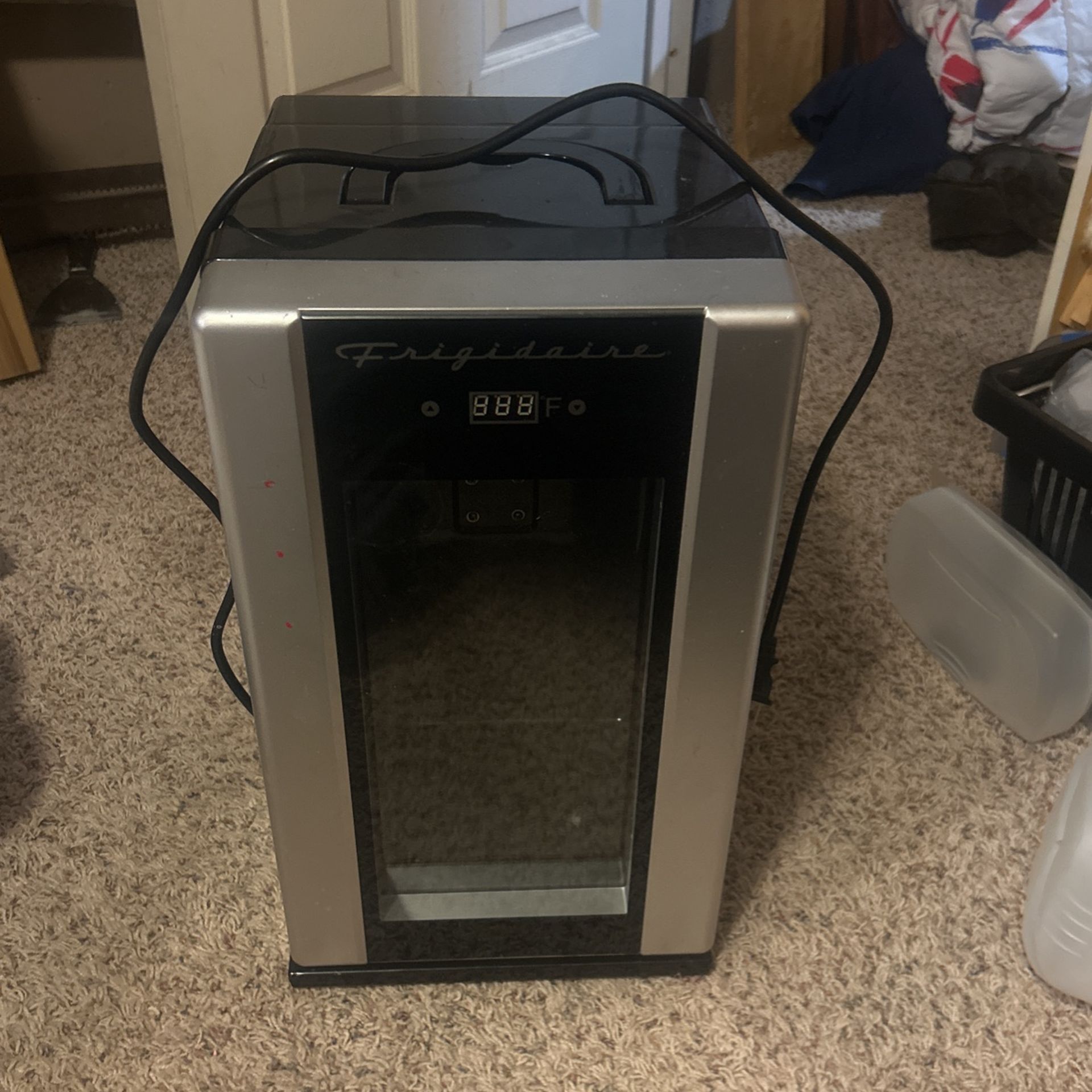 Mini Fridge 18”xTall 10” W X 11” Depth, With Temp Control