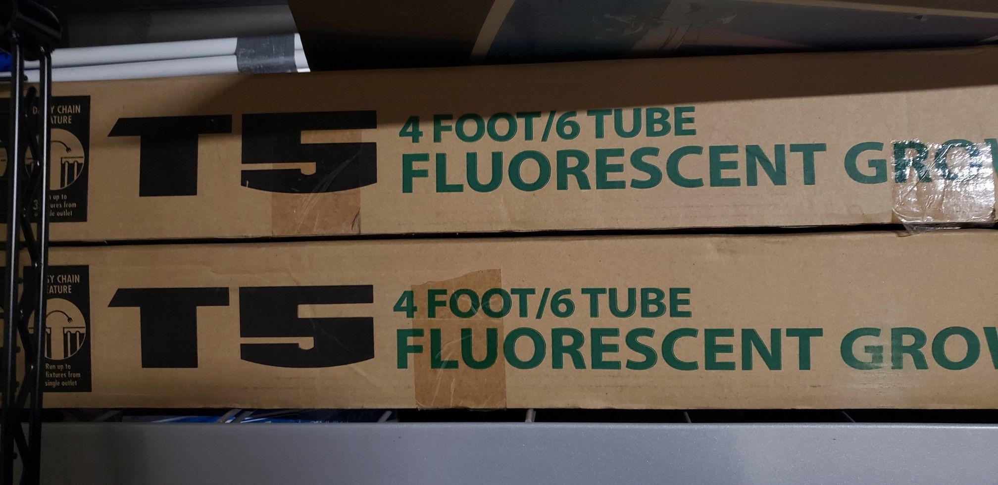 T5 Fluorescent Grow Lights, 4ft 6 Tube x2