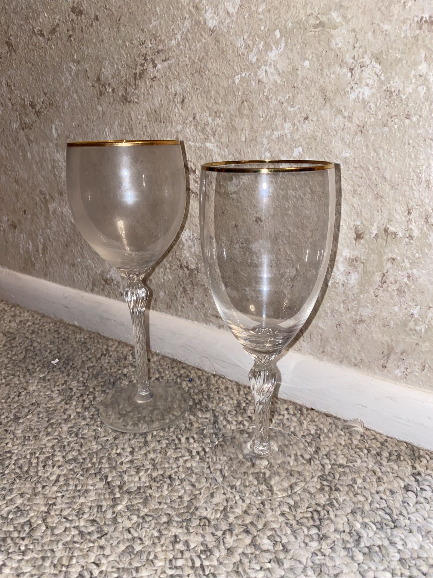 Crystal Wine And Champagne Flutes