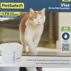 Pet Water Fountain for Cats and Small Dogs 64 Fl Oz