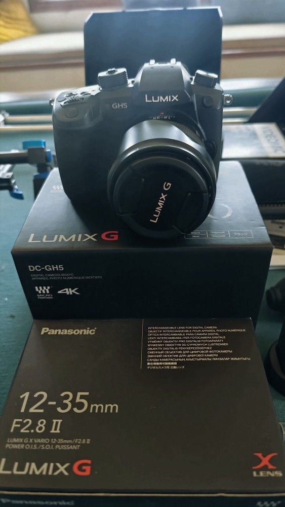 Panasonic Lumix GH5 Mirrorless DSLR Camera With Lens And Extra Accessories 