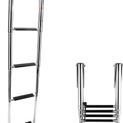 Amarine Made 4 Step Stainless Steel Telescoping Boat Ladder Swim Step Amazon: $73 Our Price: $30