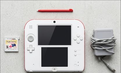 Nintendo 2DS Console Red and White