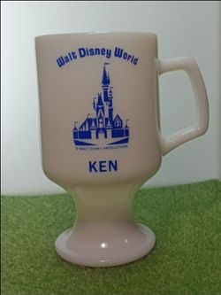 Walt Disney vintage Milk Glass Mug