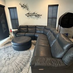 Leather couch 