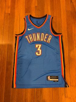 Jared McCain #3 Oklahoma City Thunder OKC Icon Edition Blue Jersey Size M 44