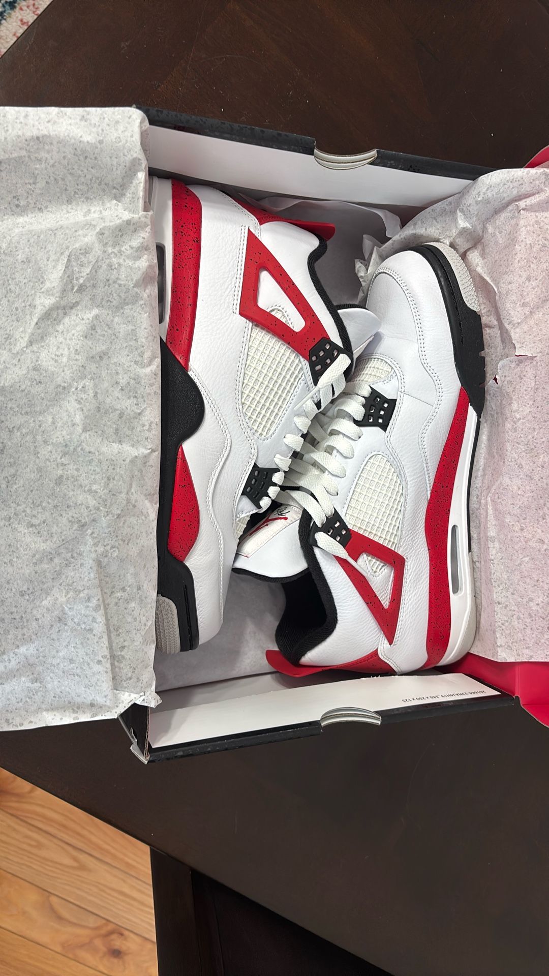 Worn Once Jordan 4 Red Cement With Box Size 11M