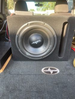 10” Skar ddx dvc 2-ohm sub in ported box