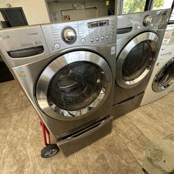 Lg Washer & Electric Dryer Set On Pedestals ^ we Finance ^We Deliver 