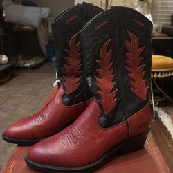 ROC India Leather Women’s Cowboy Boots Size 8-9