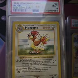 Pidgeotto Shadowless Base Set PSA 9