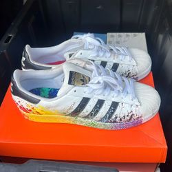 Adidas Superstar Rare Paint Splatter Size 10