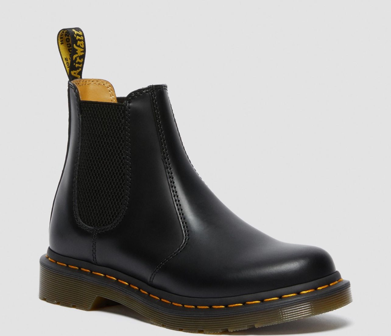 Chelsea Black Leather Dr. Martens Boots