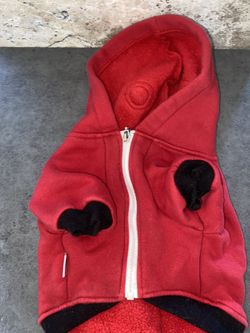 iChoue Little Devil Dog Halloween Costumes Clothes Sweater Cute Funny for English Bulldog Cold Weather Winter Coats Hoodies Frenchie   Size small Used