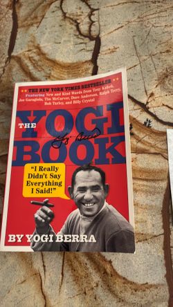 Yogi Berra autographed book
