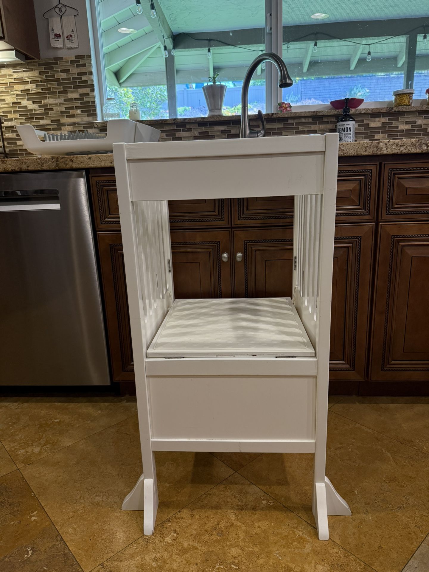 Furniture Guidecraft Stool Guidecraft Kitchen Helper Toddler Tower