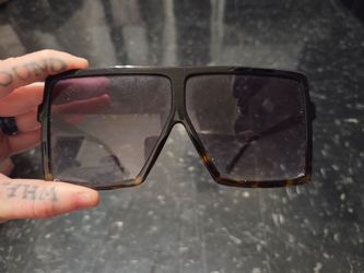 Oversized Square Tortoiseshell Sunglasses