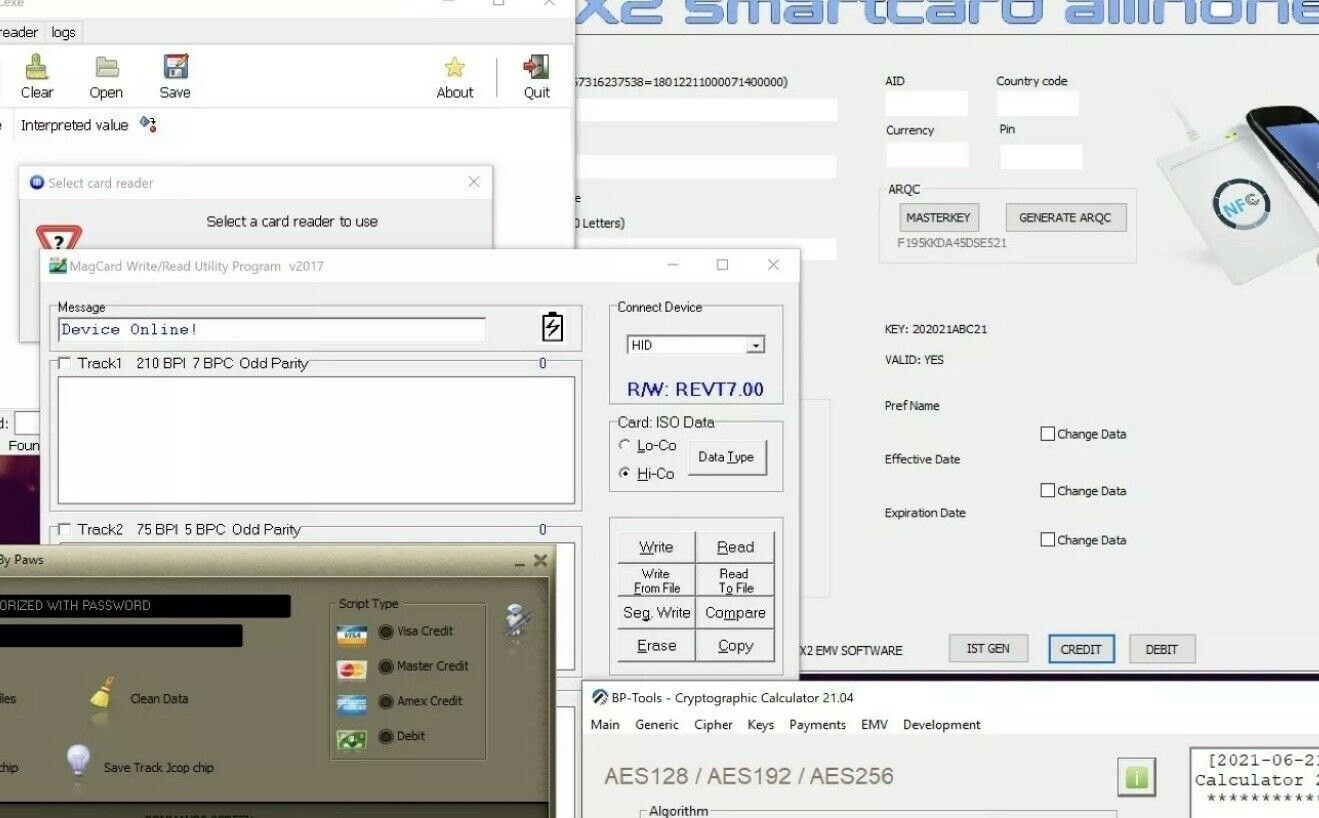 EMV CHIP & MAGSTRIP CLONING HARDWARE + SOFTWARE BUNDLE