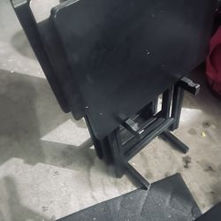 Black Folding TV Tray/tables