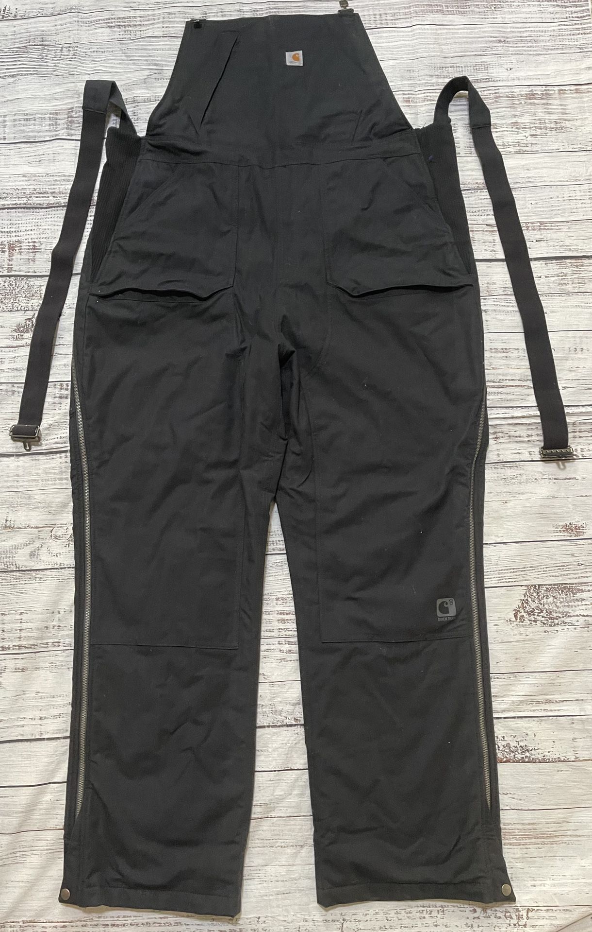 Carhartt STORM DEFENDER® LOOSE FIT HEAVYWEIGHT BIB OVERALL / Black / Mens 2 X-Large Tall