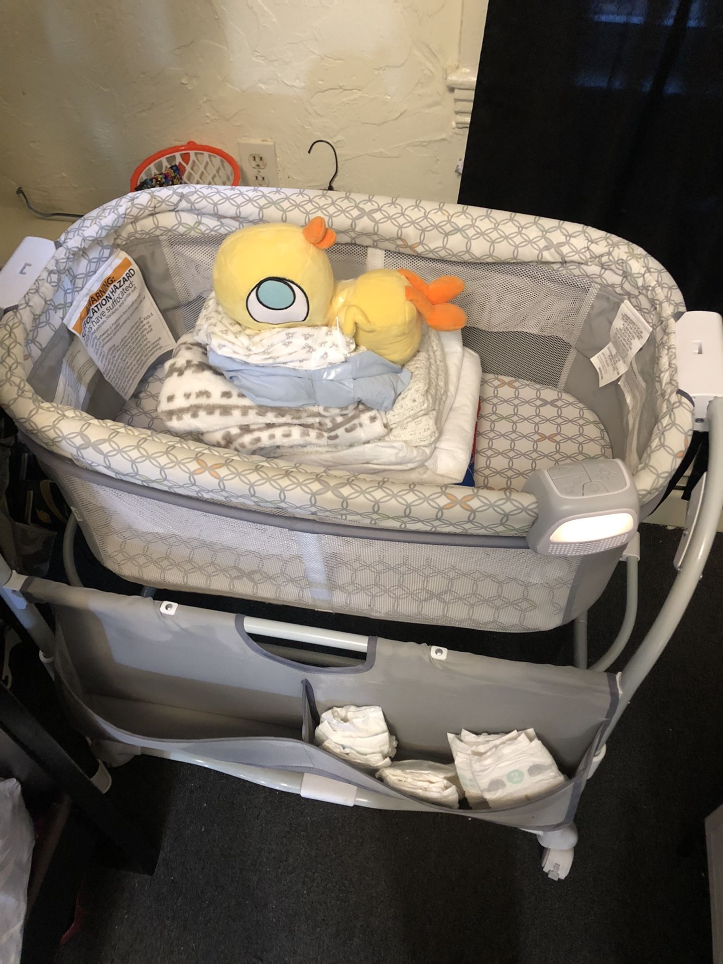 Baby Bassinet And Clothes 