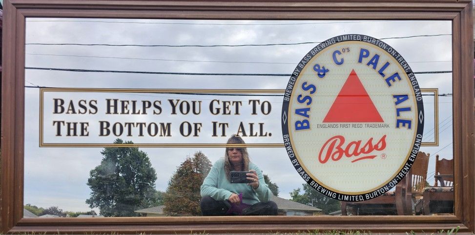 Bass & Co Pale Ale Mirrored Bar Sign