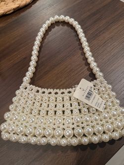 Windsor Ivory Pearl Beaded Shoulder Bag