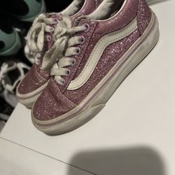 Glitter Girl Vans Size 11c