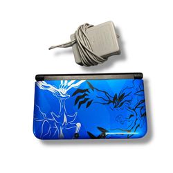 Nintendo 3DS XL LL Pokemon XY Xerneas Yveltal Blue Console W/ Charger. (Tested)