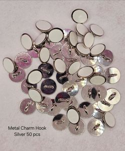 Silver Metal Charm Hooks