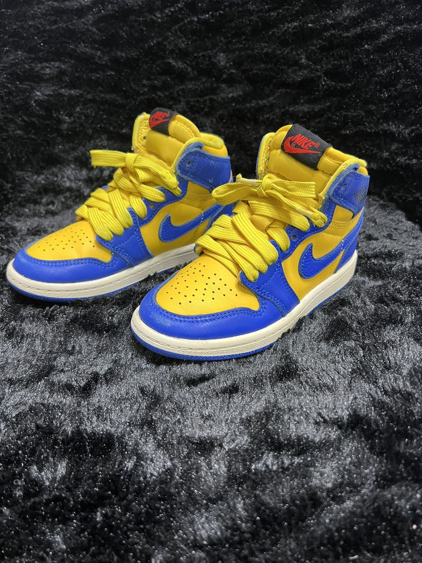 Jordan 1 Retro High OG “Reverse Laney” 2023, FD2596-700, US Size 11C kids