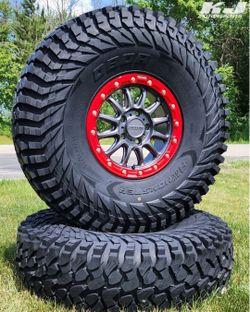 on sale raceline 15x7 4x137 beadlock wheels and 351015 tires for can am maverick x3 utv sxs (we finance)