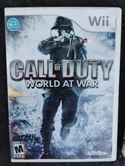 Nintendo Wii Call Of Duty World At War