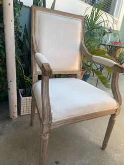 French Louis XVI Style Upholstered Armchair
