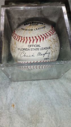 Team Baseball with 30 signatures