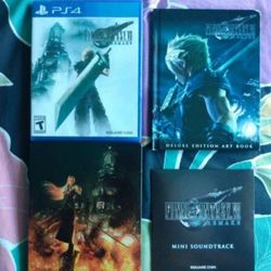 New PlayStation 4 PS4
Final Fantasy 7 Remake Deluxe Edition Game

Comes with:

*DLC
*Sealed game
*Soundtrack sealed
*Steel book case
*Deluxe booklet (