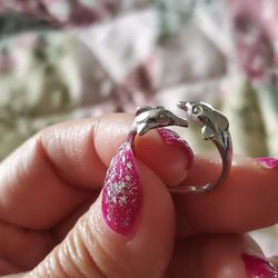 Dolphin Ring Size 7