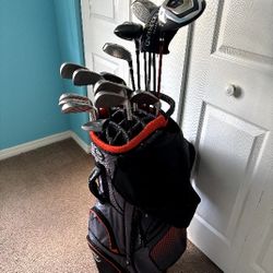 Golf Clubs-Left Handed with Bag
