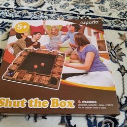 Brand New Wooden Shut the Box Board Game 2-4 Players