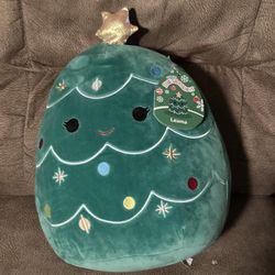 Squishmallows 12” Leama The Christmas Tree Not Carol 2022 Holiday Plush NWT